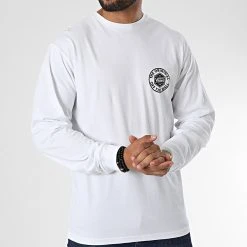 Acheter ⌛ Tee ❤️ Shirt Manches Longues Circle Checker A7S5T Blanc de Vans 🧨 -Vans Soldes Boutique timberland 333713 A7S5T WHT 20220824T160008 03