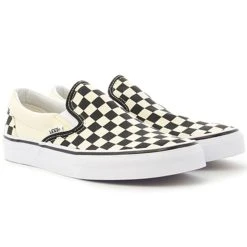 Remise ❤️ Baskets Classic Slip-On EYEBWW Black White Checker Board White de Vans 👍