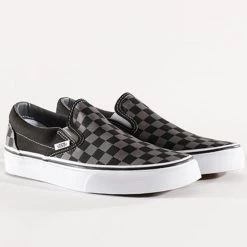 Top 10 👍 Baskets Classic Slip-On EYEBPJ Black Pewter Checkerboard de Vans 💯