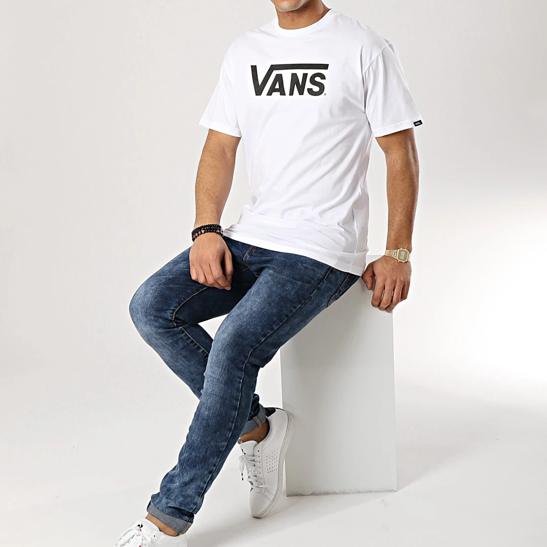 Meilleure vente ✔️ Tee Shirt Classic Blanc Noir de Vans ⭐ 2 Meilleure vente ✔️ Tee Shirt Classic Blanc Noir de Vans ⭐ – Image 2
