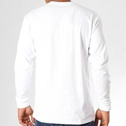Sortie ⌛ Tee Shirt Manches Longues Classic VN000K6HYB2 Blanc Noir de Vans 🔥 -Vans Soldes Boutique vans 187814 VN000K6HYB2 WHITE BLACK 20190703T110234 05