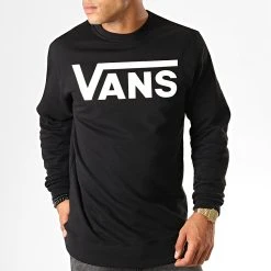 Meilleure vente 🌟 Sweat Crewneck Classic Crew II A456AY281 Noir de Vans 👍