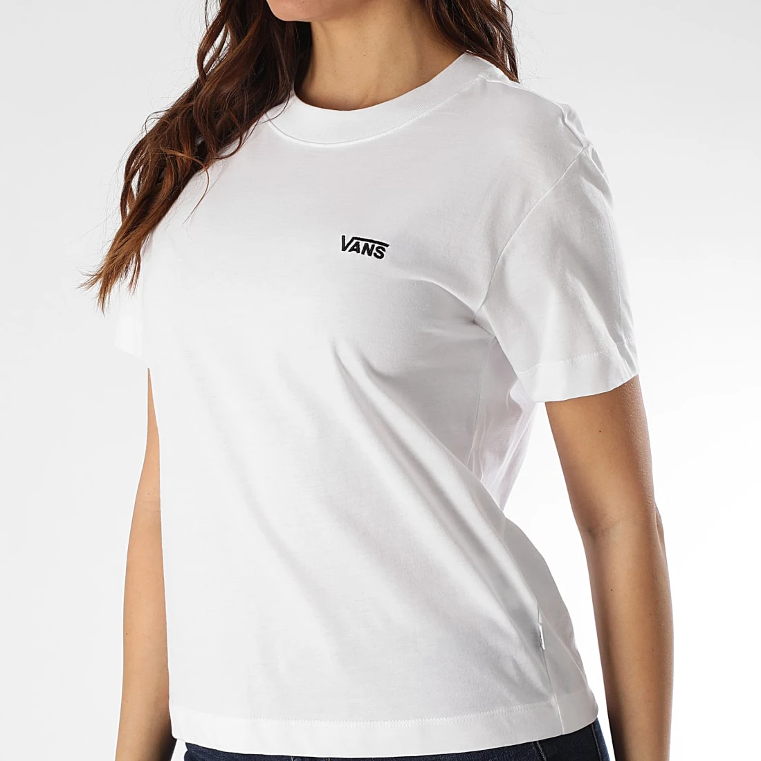 Grosses soldes ✨ Tee ⭐ Shirt Femme Junior V Boxy 4MFL Blanc de Vans ✨