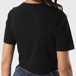 Grosses soldes 🤩 Tee Shirt Crop Femme Flying A54QU Noir de Vans 👏 -Vans Soldes Boutique vans 224762 VN0A54QUBLK BLACK 20200710T115033 04