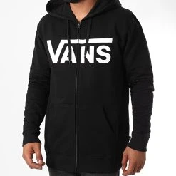 Acheter 😉 Sweat Zippé Capuche Classic Zip HD II Noir de Vans 👍