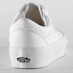Tout neuf ⌛ Baskets Femme Old Skool Platform A3B3UW001 True White de Vans 🌟 -Vans Soldes Boutique vans 226894 A3B3UW001 TRUE WHITE 20200806T155558 04