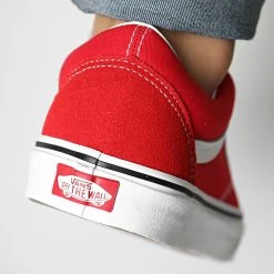 Meilleur prix 👏 Baskets Old Skool 4BV5JV6 Racing Red True White de Vans ⭐ -Vans Soldes Boutique vans 235431 A4BV5JV61 RACING RED TR WHT 20201013T160257 04