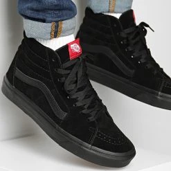 Nouveau 🎉 Baskets Montantes Sk8-Hi D5IBKA Black Black de Vans ⭐