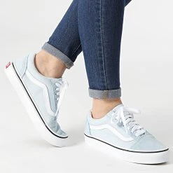 De gros ✔️ Baskets Femme Old Skool A38G1Q6K1 Baby Blue True White de Vans 🔔 -Vans Soldes Boutique vans 245009 A38G1Q6K1 BABY BLUE TRWHT 20210602T154133 03