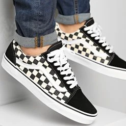 Meilleure affaire 💯 Baskets Old Skool A38G1P0SA Primary Check Black White de Vans 🌟