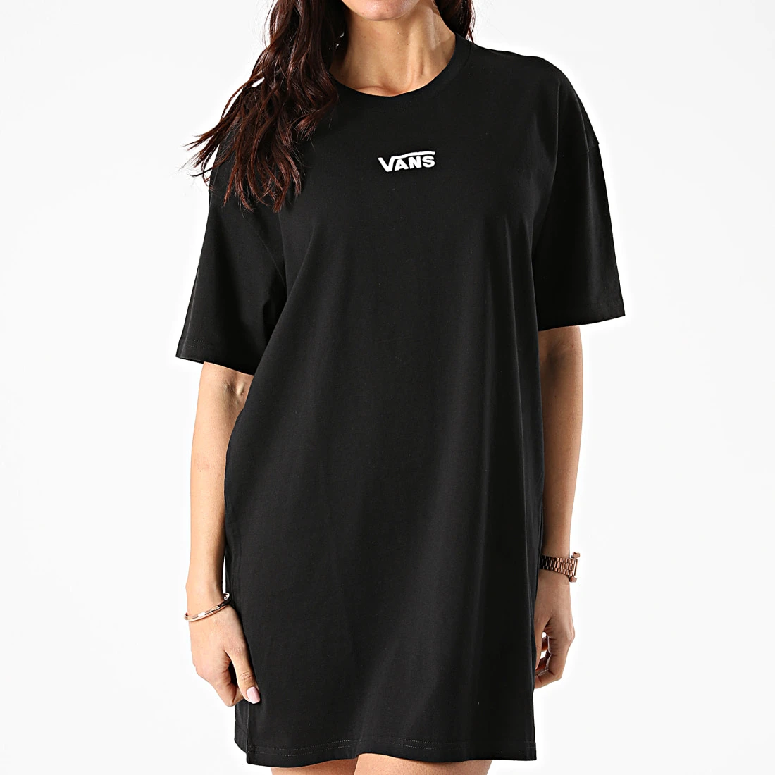 De gros ✨ Robe Tee Shirt Femme Center Vee A4RU2BLK Noir de Vans ⭐ 3 De gros ✨ Robe Tee Shirt Femme Center Vee A4RU2BLK Noir de Vans ⭐ – Image 3