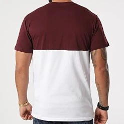Coupon ⭐ Tee Shirt Colorblock 0A3CZDKJ Bordeaux Blanc de Vans 🛒 -Vans Soldes Boutique vans 253326 VN0A3CZDKJN 20210223T160622 04