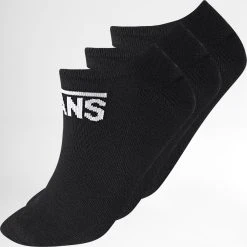 Remise 😍 Lot De 3 Paires De Chaussettes Basses XSX Noir de Vans ❤️