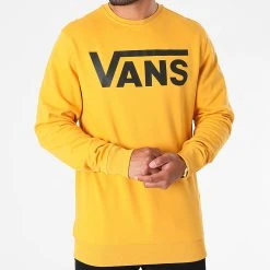 Offres 👏 Sweat Crewneck Vans Classic Crew II A456A Jaune 😍 -Vans Soldes Boutique vans 269309 VN0A456ALSV1 20210609T155513 03