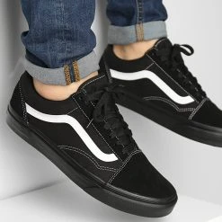 Promo 🥰 Baskets Old Skool Suede 3WKT5WU Black Black True White de Vans ✨