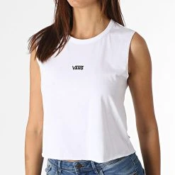 Tout neuf ✔️ Tee ✔️ Shirt Crop Femme Sans Manches Junior V Center A5I7E Blanc de Vans 🛒 6 Tout neuf ✔️ Tee ✔️ Shirt Crop Femme Sans Manches Junior V Center A5I7E Blanc de Vans 🛒 -Vans Soldes Boutique vans 271321 VN0A5I7E WHT 20210625T164624 01