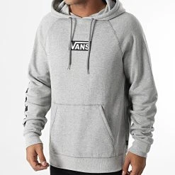 Le moins cher ⌛ Sweat Capuche Versa Standard A49SN Gris Chiné de Vans 🎁