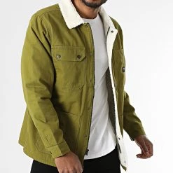 Bon marché 🎁 Veste Col Mouton Drill Chore Vert Kaki de Vans 🔔 -Vans Soldes Boutique vans 289083 A5KLK YXV 20211020T162059 03