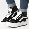 De gros 👏 Baskets Femme Sk8-Hi Stacked BTW5Z Suede Canvas Black White de Vans 🎉