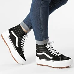 De gros 👏 Baskets Femme Sk8-Hi Stacked BTW5Z Suede Canvas Black White de Vans 🎉 -Vans Soldes Boutique vans 289688 A4BTW5ZN1 20211109T163002 03