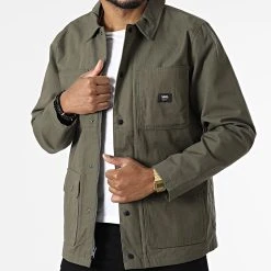 Top 10 ⭐ Veste Surchemise Drill Chore Coat Lined A456Z Vert Kaki de Vans 🧨