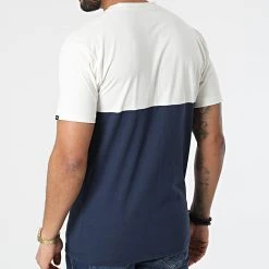 Tout neuf 🔥 Tee Shirt Colorblock A3CZ Bleu Marine Beige de Vans 💯 -Vans Soldes Boutique vans 297240 A3CZD ZIJ 20220105T162428 04