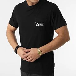 Meilleur prix ❤️ Tee Shirt Poche Off The Wall Classic A2YQ Noir de Vans 😀 -Vans Soldes Boutique vans 297998 VN0A2YQVY28 20220114T143151 03
