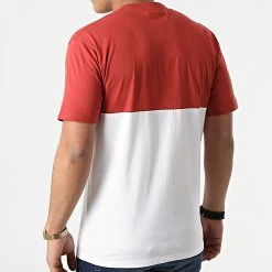 De gros 🔥 Tee Shirt Colorblock A3CZD Blanc Rouge Brique de Vans ⌛ -Vans Soldes Boutique vans 298081 VN0A3CZDYUK1 20220113T151914 04
