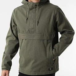 Nouveau 👏 Veste Capuche Col Zippé Elson Grape Leaf A7SDZ Vert Kaki de Vans 🎉 -Vans Soldes Boutique vans 298180 VN0A7SDZKCZ1 20220114T143810 03