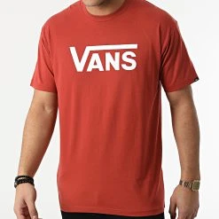 Les meilleures critiques de 🔥 Tee Shirt Classic GGGSQ6 Rouge Brique de Vans 🔔