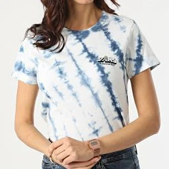 Nouveau 🤩 Tee Shirt Femme Kind Hugz Blanc Bleu de Vans 🔥 -Vans Soldes Boutique vans 301738 VN0A5LDIY0B 20220204T161200 03