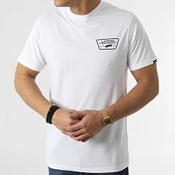 Promo 🎉 Tee Shirt Full Patch Back A3H5KY Blanc de Vans 🎉