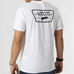 Promo 🎉 Tee Shirt Full Patch Back A3H5KY Blanc de Vans 🎉 -Vans Soldes Boutique vans 301751 VN0A3H5KYB21 20220208T162756 04