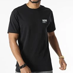 Promo 👍 Tee 🥰 Shirt A7PJI Noir de Vans ⭐ -Vans Soldes Boutique vans 305067 A7PJI BLK 20220228T155601 03