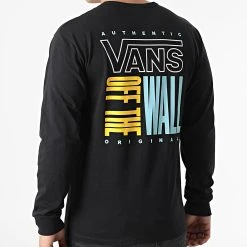Acheter 💯 Tee Shirt Manches Longues A7PJK Noir de Vans 🥰 -Vans Soldes Boutique vans 305069 A7PJK BLK 20220228T155718 04