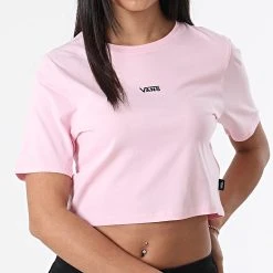 Les meilleures critiques de 😍 Tee Shirt Femme Crop Flying V Rose de Vans ✨ -Vans Soldes Boutique vans 312722 A54QU YRW 20220415T160543 03