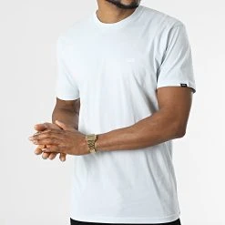 Acheter 👏 Tee Shirt Left Chest Logo A3CZEZ Bleu Clair de Vans 🤩 -Vans Soldes Boutique vans 312731 A3CZE Z2O 20220408T164349 03