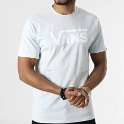 Vente flash 🎁 Tee Shirt Classic Bleu Clair de Vans 🛒 -Vans Soldes Boutique vans 312732 00GGG Z2O 20220408T164414 03