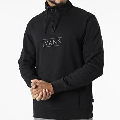 Acheter ✨ Sweat A Col Zippé Easy Box A5KN8 Noir de Vans ⌛ -Vans Soldes Boutique vans 313181 A5KN8 BLK 20220413T155910 03