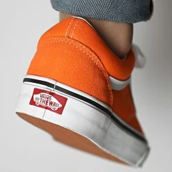 De gros ⭐ Baskets Old Skool 5KRFAVM Orange Tiger True White de Vans ✔️ -Vans Soldes Boutique vans 316907 A5KRFAVM1 20220427T152245 04