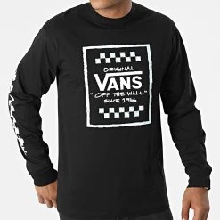Meilleure affaire 😀 Tee Shirt Manches Longues A7PMN Noir de Vans 🎉 -Vans Soldes Boutique vans 317261 A7PMN BLK 20220503T151545 03
