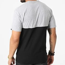 Le moins cher 🧨 Tee Shirt Colorblock A3C7D Gris Chiné Noir de Vans 🌟 -Vans Soldes Boutique vans 322680 A3CZD ATJ 20220613T161722 04