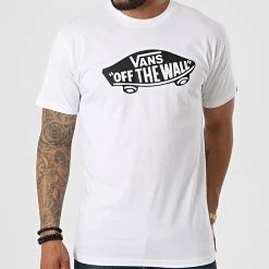 Vente flash ✔️ Tee 😀 Shirt On The Wall Classic Blanc de Vans 🔔 -Vans Soldes Boutique vans 322683 0004X YB2 20220613T161503 03
