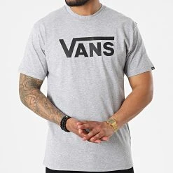 Grosses soldes 😀 Tee 🔥 Shirt Classic 00GGG Gris Chiné de Vans ❤️ -Vans Soldes Boutique vans 322693 00GGG ATJ 20220613T161015 03