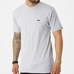 Coupon ❤️ Tee 👍 Shirt Left Chest Logo A3CZE Gris Chiné de Vans 🛒