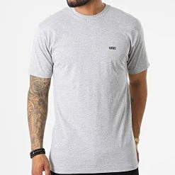 Coupon ❤️ Tee 👍 Shirt Left Chest Logo A3CZE Gris Chiné de Vans 🛒 -Vans Soldes Boutique vans 322696 A3CZE ATJ 20220613T161030 03