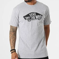 Budget 🤩 Tee Shirt 0004X Gris Chiné de Vans 🌟 -Vans Soldes Boutique vans 323798 0004X ATJ 20220617T151646 03