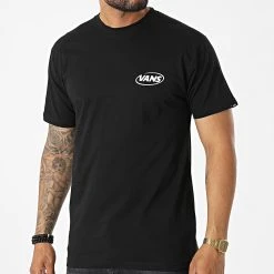 Promo 💯 Tee Shirt A7S6U Noir de Vans 👍 -Vans Soldes Boutique vans 323811 A7S6U BLK 20220617T152209 04