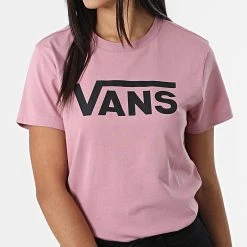 Grosses soldes 🔥 Tee Shirt Femme Flying V Rose de Vans 😍