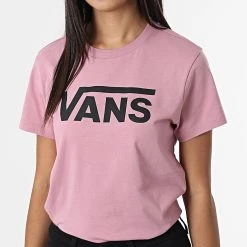 Grosses soldes 🔥 Tee Shirt Femme Flying V Rose de Vans 😍 -Vans Soldes Boutique vans 323815 A3UP4 BD5 20220621T140120 03